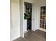 Interior of a closet containing washer and dryer and assorted cleaning supplies at 7951 58Th N Ave # 308, St Petersburg, FL 33709