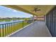 Balcony with a view of the water and nearby homes at 11909 Climbing Fern Ave, Riverview, FL 33579