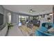 Bright open living space featuring modern decor and a seamless transition to outdoor living at 11909 Climbing Fern Ave, Riverview, FL 33579