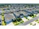 Aerial view of the home nestled in a residential neighborhood at 13071 Willow Grove Dr, Riverview, FL 33579