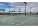 This community features several pristine, lighted tennis courts and covered seating areas for residents and guests at 16139 Coquina Bay Ln, Wimauma, FL 33598