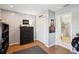 This bedroom features a closet and an ensuite bathroom with a shower at 16910 Equestrian Trl, Odessa, FL 33556