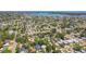 Panoramic aerial view of the neighborhood with many trees, close to the bay and waterfront properties at 1735 Maryland Ne Ave, St Petersburg, FL 33703