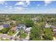Beautiful aerial view showcases the home nestled among lush greenery, offering privacy and a serene setting at 1735 Maryland Ne Ave, St Petersburg, FL 33703