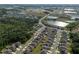 Community aerial view, highlighting the layout of neighborhood and the green spaces surrounding at 1823 Moon Cactus Ct, Ruskin, FL 33570