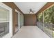 Enjoy the outdoors in this screened-in lanai with a ceiling fan and expansive views at 2131 River Turia Cir, Riverview, FL 33578
