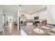 Modern kitchen featuring stainless steel appliances, sleek countertops, and ample cabinet space at 33096 Osprey Peak Way, San Antonio, FL 33576