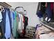 Organized walk-in closet with ample storage and space for clothes and accessories at 4034 Paddlewheel Dr, Brandon, FL 33511
