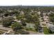 Aerial view of neighborhood basketball court and park at 4334 18Th N St, St Petersburg, FL 33714