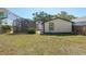 Backyard featuring a screened-in enclosure and a small building, perfect for storage or hobbies at 4334 18Th N St, St Petersburg, FL 33714