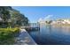 Waterfront view from dock with skyline in the distance at 6 Sea S Ln, St Petersburg, FL 33705