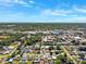 Aerial view showing the neighborhood, greenery and landscaping around the homes at 6010 Blossom Ave, Tampa, FL 33614