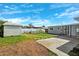 Spacious backyard with shed, patio and new landscaping at 6010 Blossom Ave, Tampa, FL 33614