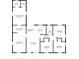 Detailed floor plan showcasing the layout of the home including the kitchen, bedrooms, and living areas at 6010 Blossom Ave, Tampa, FL 33614