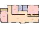 A floor plan layout, highlighting bedrooms, bathrooms, living spaces, and kitchen at 1045 22Nd N Ave, St Petersburg, FL 33704