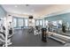 Well-lit gym with modern equipment, mirrors, and a variety of machines for a full-body workout at 10473 Villa View Cir, Tampa, FL 33647