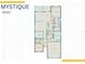 Mystique floorplan showcases a spacious layout with bedrooms, kitchen, covered lanai and 2 car garage at 17094 Moonflower Dr, Venice, FL 34293
