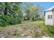 Large backyard features mature trees, and plenty of space to enjoy nature at 20653 Old Trilby Rd, Dade City, FL 33523