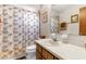Bathroom with a sink vanity with towel and linen storage at 2072 Maguire Ave, Spring Hill, FL 34608