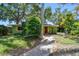 Charming home featuring a colorful exterior, mature landscaping, and a welcoming walkway at 220 22Nd Se Ave, St Petersburg, FL 33705
