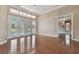 Bonus room features hardwood floors, doors to the pool and spa, and natural light at 2605 59Th S St, Gulfport, FL 33707