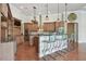 Stylish kitchen featuring granite countertops, a center island, and bar stool seating at 2605 59Th S St, Gulfport, FL 33707