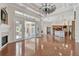 Open floor plan boasting fireplace and pool access at 2605 59Th S St, Gulfport, FL 33707