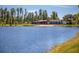 Modern community center overlooking the lake with floor to ceiling windows at 3100 Barbour Trl, Odessa, FL 33556