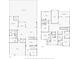 Detailed floor plan showcasing the layout of the home's first and second floors at 3100 Barbour Trl, Odessa, FL 33556
