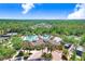Scenic aerial showing a resort-style pool, tennis courts, and lush landscaping within this desirable community at 3243 Watermark Dr, Wesley Chapel, FL 33544