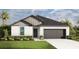 Charming single-story home featuring a two-car garage, landscaped front yard, and neutral color palette at 4086 Polynesia Rd, North Port, FL 34288