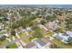 Aerial view of a neighborhood with mature trees and houses at 4901 Venetian Ne Blvd, St Petersburg, FL 33703