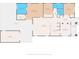 Floor plan showcasing the layout of the home, including the bedrooms, bathrooms, and living spaces at 5804 N 9Th St, Tampa, FL 33604