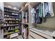 Custom closet featuring ample storage space for shoes, clothes, and accessories at 7108 Pelican Island Dr, Tampa, FL 33634