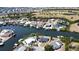 Aerial view of luxurious waterfront homes, showcasing a desirable residential community at 926 Eagle Ln, Apollo Beach, FL 33572