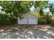 Exterior view of a two-car garage, sheltered by trees, providing private parking and storage at 101 22Nd N Ave, St Petersburg, FL 33704
