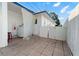 The backyard has a washer and dryer hookup outside at 1099 7Th Ne Ave, Largo, FL 33770