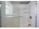 Updated shower featuring new shower head, new faucet, and white plastic surround at 1099 7Th Ne Ave, Largo, FL 33770