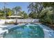 Refreshing private swimming pool in a backyard featuring an outdoor entertaining area at 1702 E Knollwood St, Tampa, FL 33610