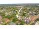 Expansive aerial view showcases this property nestled among lush trees in a vibrant neighborhood setting at 2235 Burlington N Ave, St Petersburg, FL 33713