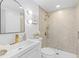 Stylish bathroom features a modern vanity and walk-in shower at 3544 Edenwood Dr, Holiday, FL 34691