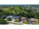 Aerial view of houses backing onto a golf course with mature trees and green lawns at 3728 Parkway Blvd, Land O Lakes, FL 34639