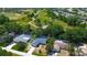 Aerial shot of multiple homes, highlighting manicured golf course and lush greenery at 3728 Parkway Blvd, Land O Lakes, FL 34639