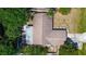 Aerial view of the home, showing the roof and the layout of the property at 3728 Parkway Blvd, Land O Lakes, FL 34639