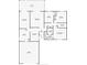 Home floor plan showing layout of kitchen, living room, bedrooms, bathrooms and garage with dimensions at 3728 Parkway Blvd, Land O Lakes, FL 34639