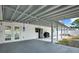 View of covered patio and fenced backyard at 4310 S Coolidge Ave, Tampa, FL 33611