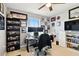 Inviting office space with sports memorabilia, natural light, and a comfortable setup at 5150 Bay Isle Cir, Clearwater, FL 33760