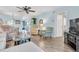 Spacious living room with an open floor plan, perfect for entertaining and relaxing at 601 N Hercules Ave # 101, Clearwater, FL 33765