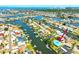 Stunning aerial view of waterfront homes located on picturesque canals, with quick ocean access at 732 Kingston Ct, Apollo Beach, FL 33572