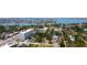 Aerial view showcasing the building and surrounding community with a waterfront view at 7321 Central Ave # 503, St Petersburg, FL 33710